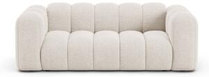 Kremowa sofa z tkaniny szenilowej 200 cm Lupine – Micadoni