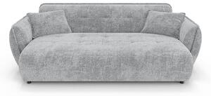 Jasnoszara sofa z tkaniny szenilowej 250 cm Nelia Big – Ropez