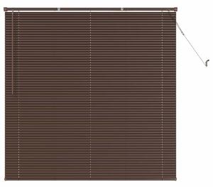 Żaluzja wenecka Ciemnobrązowy ze wzorem 150 x 150 cm 25 mm PVC