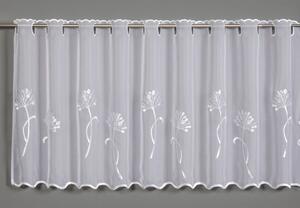 Biała firanka z woalu 140x48 cm Dandelion – Sehlbach