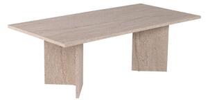 Beżowy stolik z półmatowym wykończeniem 60x119 cm Sabin – Kalune Design