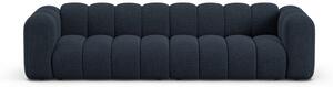 Ciemnoniebieska sofa z tkaniny szenilowej 290 cm Lupine – Micadoni
