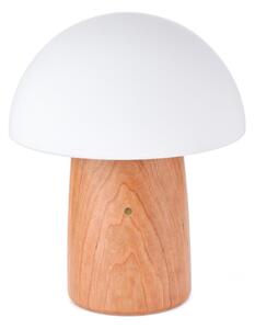 Naturalna lampa stołowa ze ściemniaczem i szklanym kloszem (wys. 32 cm) Alice – Gingko