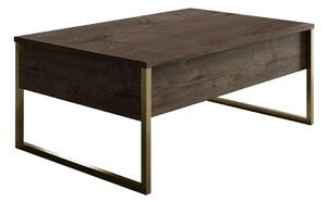 Stolik konferencyjny Luxe Walnut and Gold