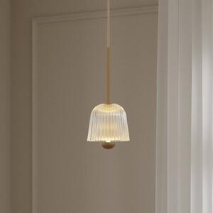 Nuura Aps Lampa wisząca designerska Asteea, możliwość ściemniania, mosiężny / złoty, salon / jadalnia, metal, skandynawski