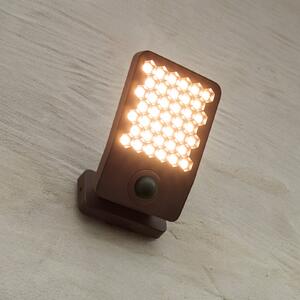 LUTEC Zewnętrzny kinkiet LED z czujnikiem ATLANTIS, ciemnoszary, 22 cm, IP54 ATLANTIS, aluminiowy / szary / cynkowy, aluminium, nowoczesny