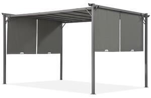 Antracytowa pergola tarasowa Sevilla 3x4m Garden Point