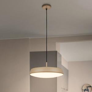 Briloner Lampa wisząca Nala, kremowy / amber, salon / jadalnia, tworzywo sztuczne, nowoczesny