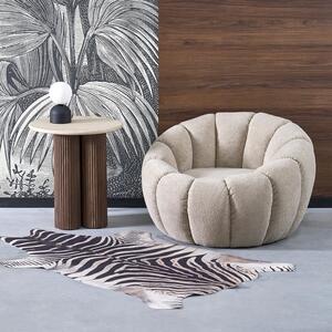 Beżowy fotel w stylu donut | Umeblowana.com