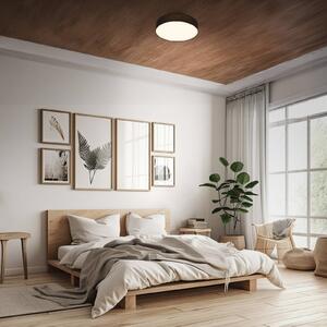 Briloner Lampa sufitowa Duck, czarny, salon / jadalnia, tkanina / materiał / jedwab, skandynawski