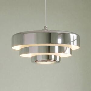 Lampa wisząca Tivra Lindby, możliwość ściemniania, chromowy / srebrny, salon / jadalnia, metal, design