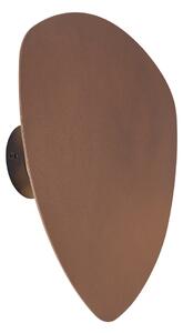 Designerski kinkiet brązowy organiczny 32 cm 2-źródła światła - Pulley