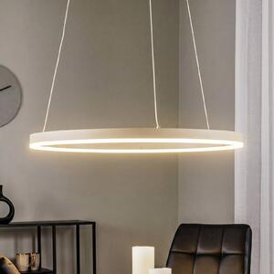 Lampa wisząca Albiona Arcchio, możliwość ściemniania, kremowy / amber, kuchnia, metal, nowoczesny