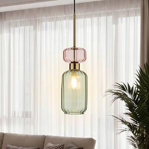 Lampa wisząca Molly Milagro Lighting, możliwość ściemniania, zielony, salon / jadalnia, szkło, nowoczesny