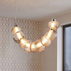 Lampa wisząca Bolla Milagro Lighting, chromowy / srebrny, salon / jadalnia, szkło, nowoczesny