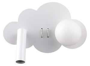 Nubelo - kinkiet 15 cm okrągły LED 3 W minimalistyczny nowoczesny biały