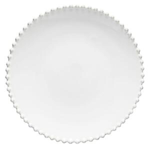 Biały talerz kamionkowy Costa Nova Pearl, ⌀ 28 cm
