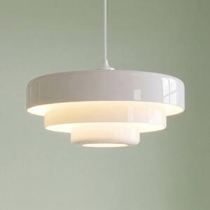Lampa wisząca Tivra Lindby, możliwość ściemniania, biały / opal, salon / jadalnia, metal, design