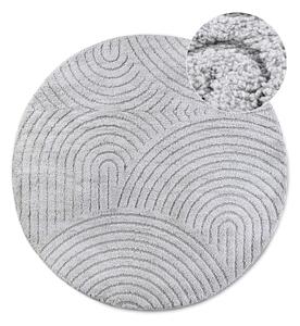 Jasnoszary okrągły dywan ø 160 cm Panglao New York Light Grey – Elle Decoration