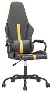 Czarno-złoty fotel gamingowy - Scordia 5X