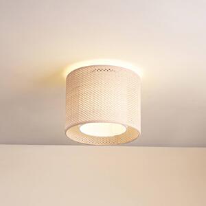 Lampa sufitowa Soula Lindby, możliwość ściemniania, kremowy / amber, salon / jadalnia, tworzywo sztuczne, dworkowy / rustykalny