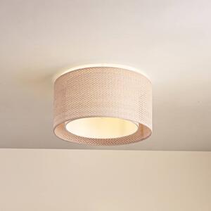 Lampa sufitowa Soula Lindby, możliwość ściemniania, kremowy / amber, salon / jadalnia, tworzywo sztuczne, dworkowy / rustykalny