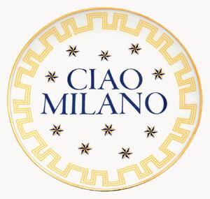 Talerz deserowy z porcelany Milano