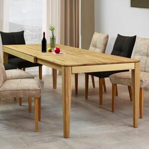 Rozkładany stół z litego drewna 140 x 90 cm ( 225 x 90 cm )