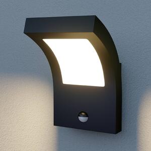 Lampa zewnętrzna z czujnikiem ruchu Advik Arcchio, czarny, aluminium, nowoczesny