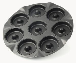 Foremka do pączków Black Metallic, na 8 sztuk