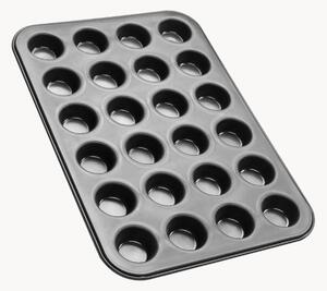 Foremka do mini muffinek Black Metallic, na 24 sztuki