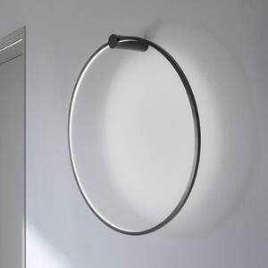 Kinkiet LED Saturno Milagro Lighting, czarny, salon / jadalnia, aluminium, nowoczesny