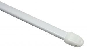 Pręt do zazdrostek regulowany płaski 11 mm biały, 80 - 115 cm, 80 - 115 cm