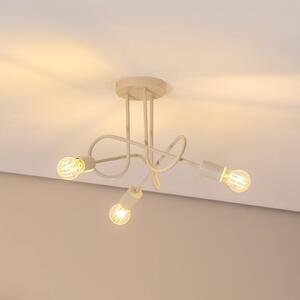 Lampa sufitowa Oxford HELAM, możliwość ściemniania, kremowy / amber, salon / jadalnia, metal