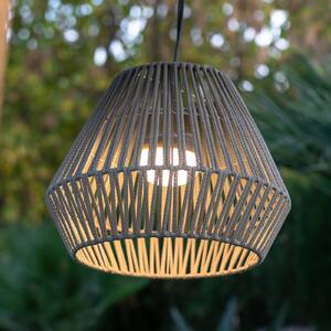 Newgarden Akumulatorowa lampa wisząca LED Conta, taupe możliwość ściemniania, aluminiowy / szary / cynkowy, tworzywo sztuczne, nowoczesny