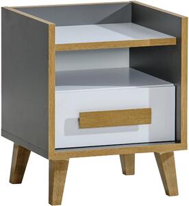 Szafka nocna do pokoju młodzieżowego 120 cm Werso W11 Dąb Riveria/Biały/Antracyt