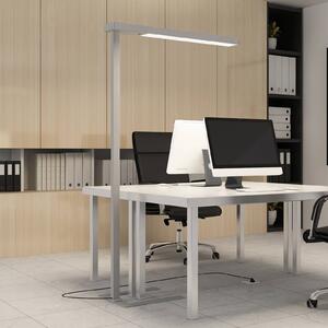 Lampa stojąca Susi Arcchio, możliwość ściemniania, aluminiowy / szary / cynkowy, biuro, aluminium, nowoczesny