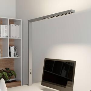 Arcchio lampa z klipsem LED Jolinda, srebrna, metalowa, ściemniana Jolinda Arcchio, możliwość ściemniania, aluminiowy / szary / cynkowy, biuro, aluminium, nowoczesny
