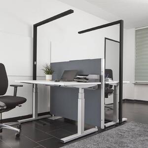 Lampa stojąca Jolinda Arcchio, możliwość ściemniania, czarny, biuro, aluminium, nowoczesny
