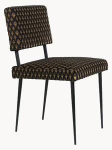 Krzesło tapicerowane z aksamitu M-Chair