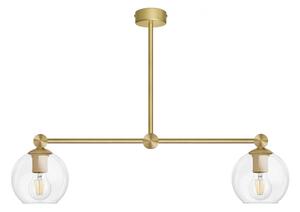 Złota mosiężna lampa z dwoma kloszami GT-S2L