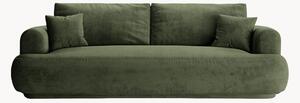 Sofa rozkładana z aksamitu z miejscem do przechowywania Ella (3-osobowa), S 253 cm