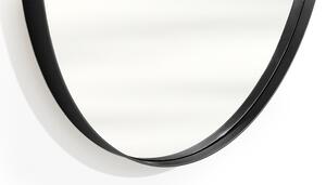Okrągłe lustro Nicole w metalowej ramie 60 cm - czarne