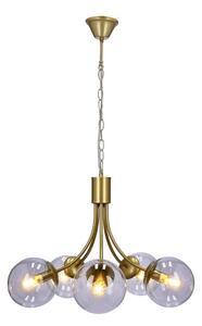Pięcioramienna lampa wisząca ze szklanymi kloszami - V121-Beluso