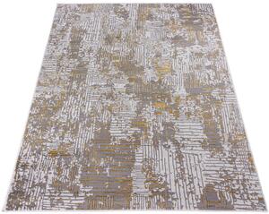 Szary nowoczesny dywan ze złotem - Orso 3X