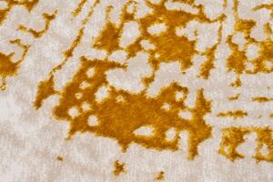 Beżowo-złoty dywan w abstrakcyjny wzór - Orso 5X