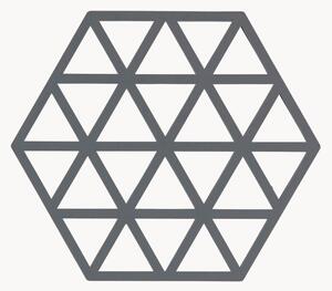 Komplet podstawek z silikonu Triangles, 6 elem