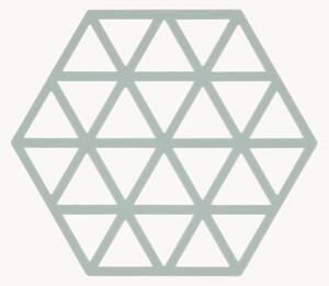 Komplet podstawek z silikonu Triangles, 6 elem