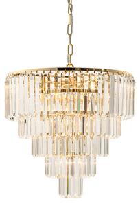 Lampa wisząca glamour złota AMEDEO 48 cm