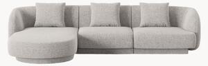 Sofa narożna z szenilu Tulum (4-osobowa)